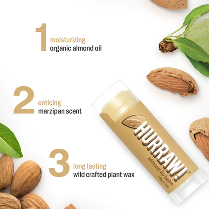 Hurraw Almond Lip Balm 4.8g