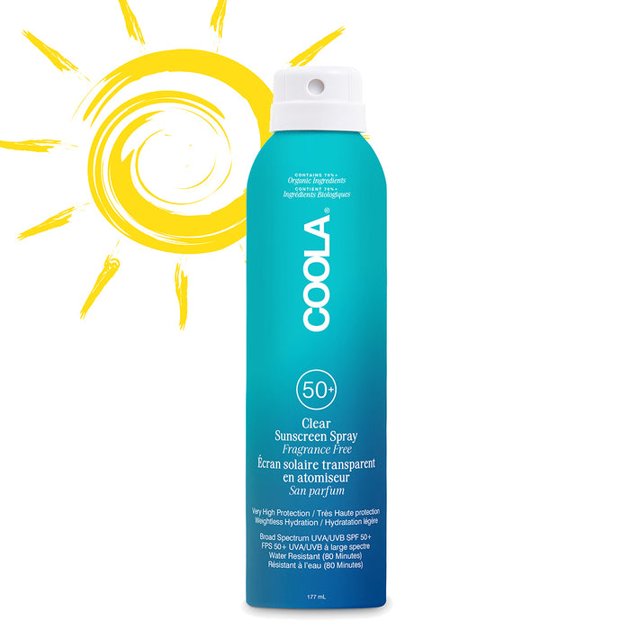 COOLA Classic Body Organic Sunscreen Spray SPF50 - Fragrance Free 177ml