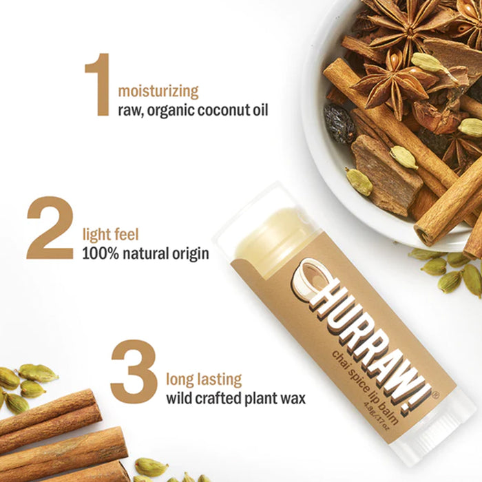 Hurraw Chai Spice Lip Balm 4.8g