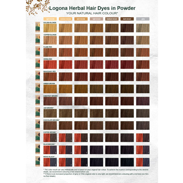 Logona Flame Red Herbal Hair Colour 100g - 03/2024