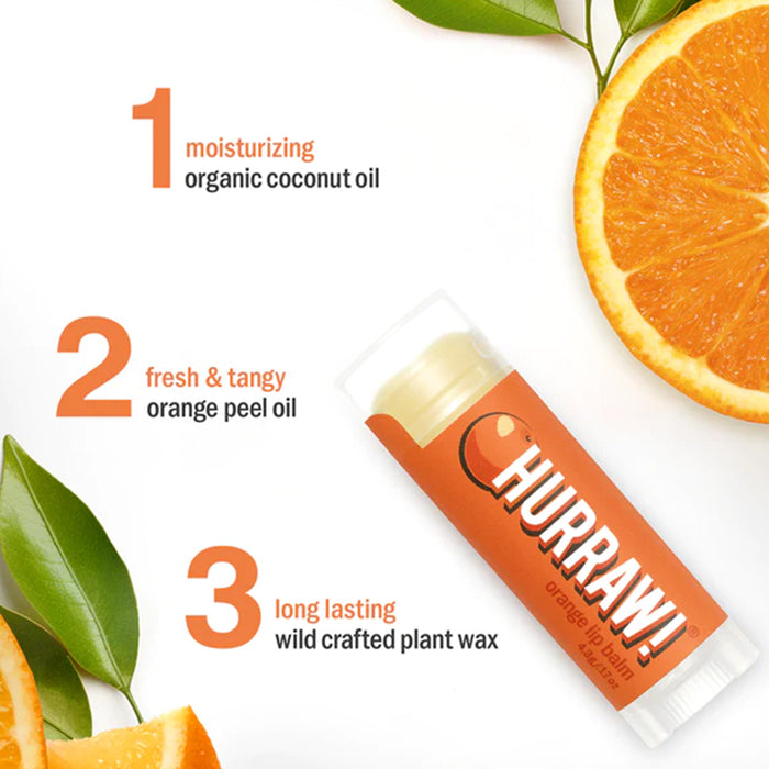 Hurraw Orange Lip Balm 4.8g