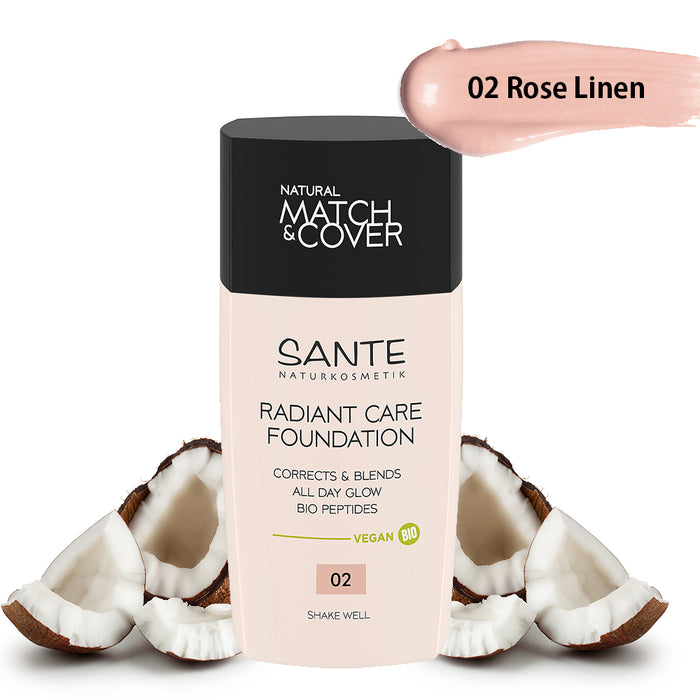 Sante Radiant Care Foundation 02 Rose Linen 30ml