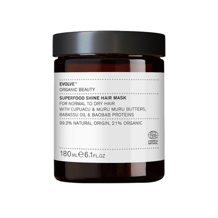 Evolve Beauty Superfood Shine Hair Mask for Dry and Damaged Hair 180ml