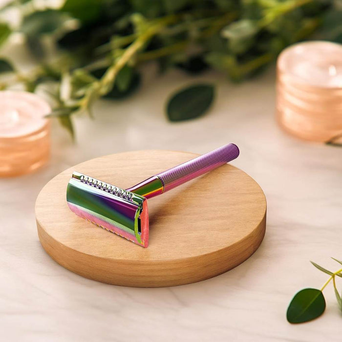 Jungle Culture Safety Razor (Rainbow) - Blades included