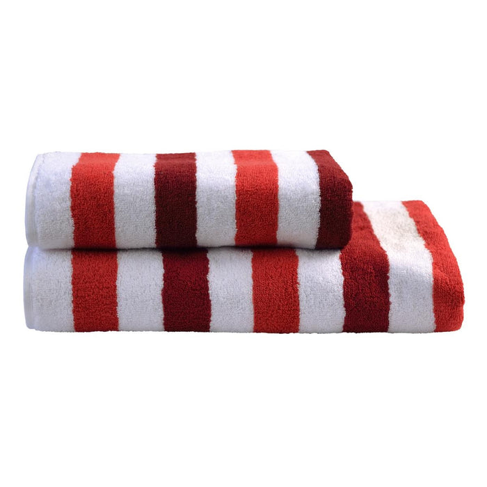 Dyckhoff Planet Stripes Towel 100% Organic Cotton - Red