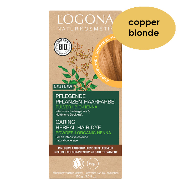 Logona Copper Blonde Herbal Hair Colour 100g