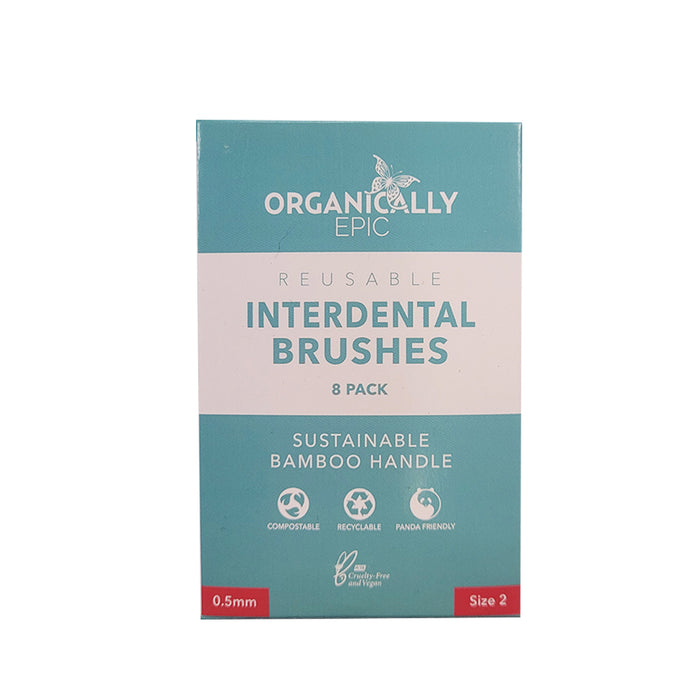 Organically Epic Interdental Brushes Size 2 = 0.5mm