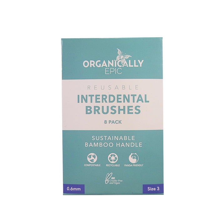 Organically Epic Interdental Brushes Size 3 = 0.6mm