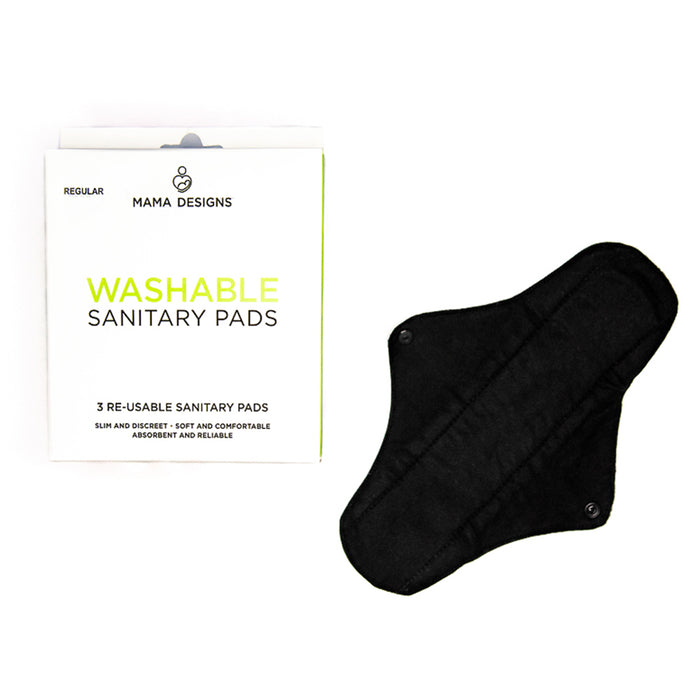 Mama Designs Reusable and Washable Sanitary Pads (Regular) - 3 Pads