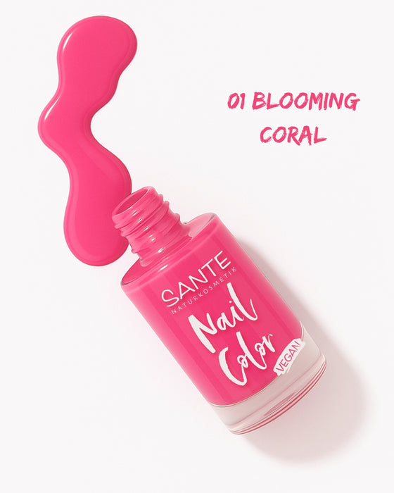 Sante Nail Polish Varnish - Colour 01 Blooming Coral 8ml