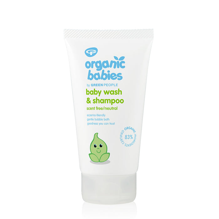 Green People Organic Babies Baby Wash & Shampoo - Scent Free 150ml