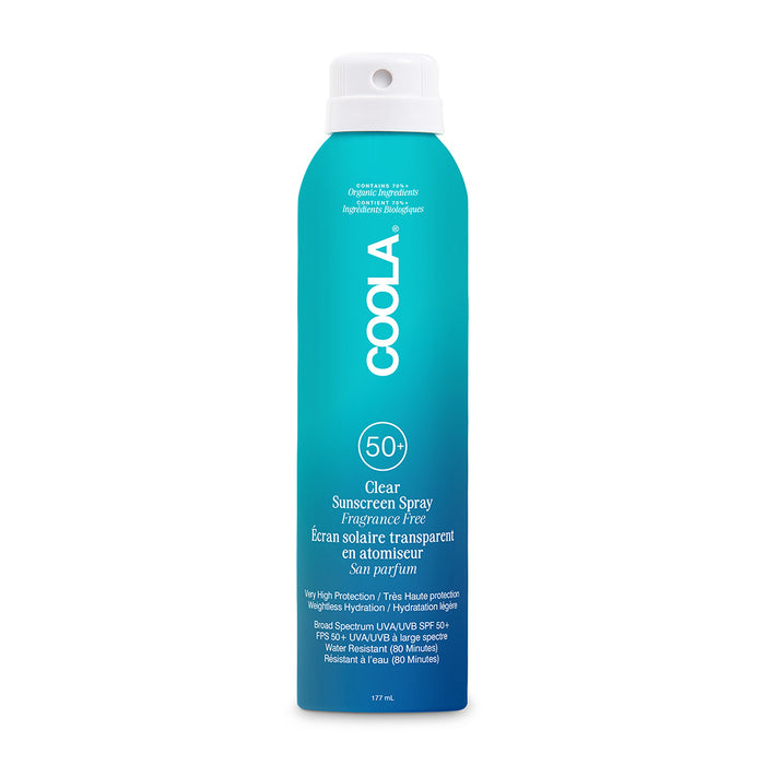 COOLA Classic Body Organic Sunscreen Spray SPF50 - Fragrance Free 177ml