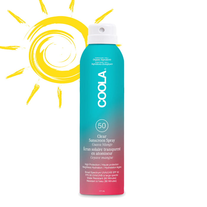 COOLA Classic Body Organic Sunscreen Spray SPF50 - Guava Mango 177ml