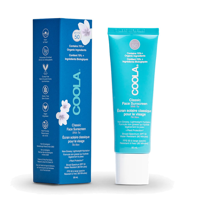 COOLA Classic Face Organic Sunscreen Lotion SPF50 - White Tea 50ml