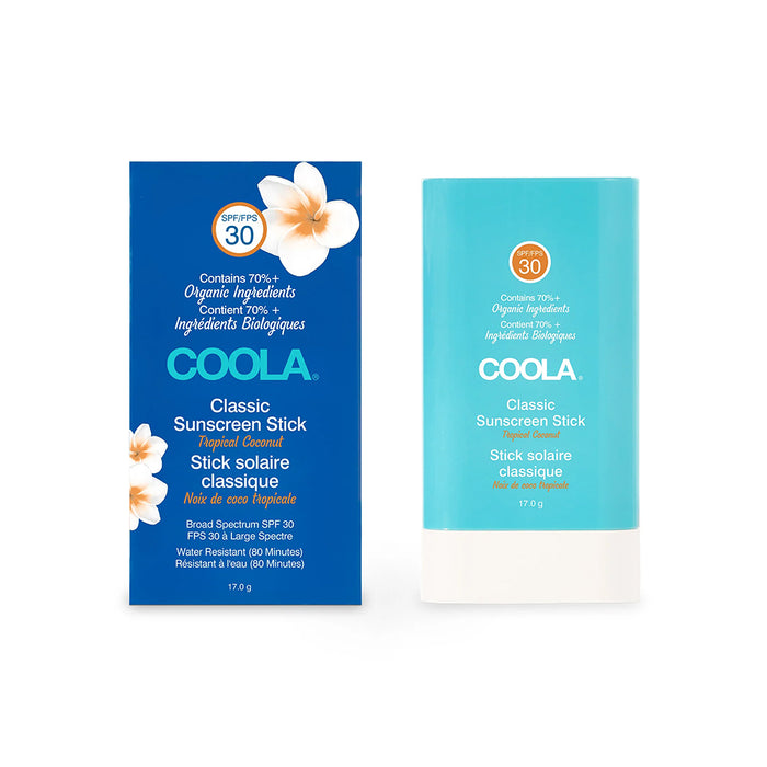 COOLA Classic Sunscreen Face & Body Stick SPF 30 - Tropical Coconut BBE 05/2026
