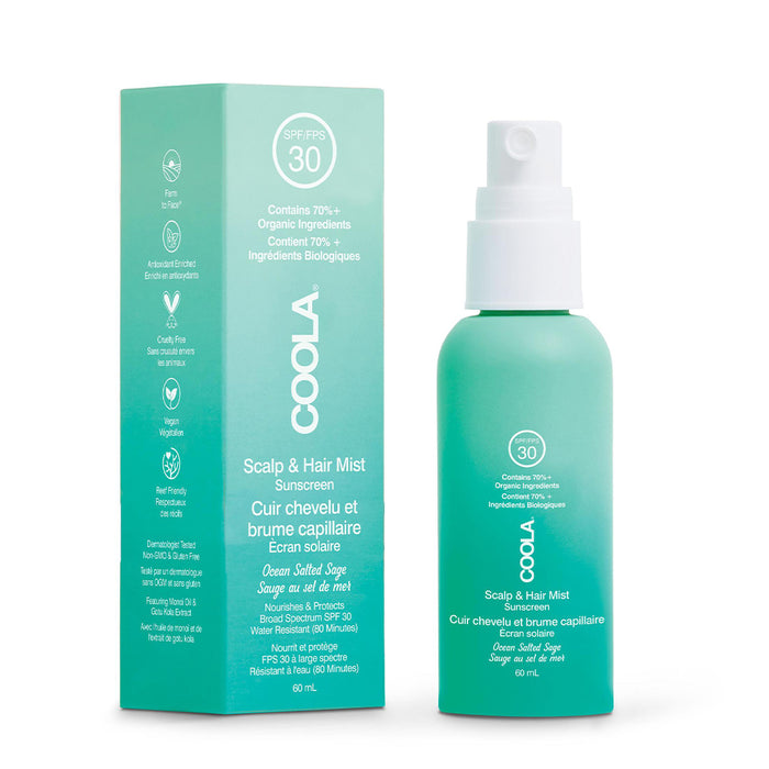 COOLA Scalp & Hair Mist Organic Sunscreen SPF30 60ml