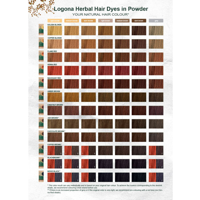 Logona Chocolate Brown Herbal Hair Colour 100g