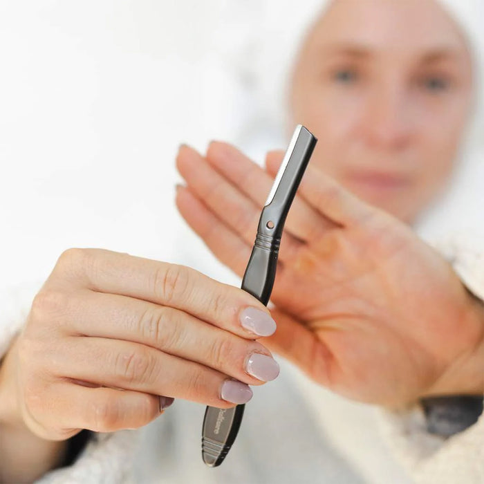 Jungle Culture Eyebrow Razor (Metallic Black) - Blades included