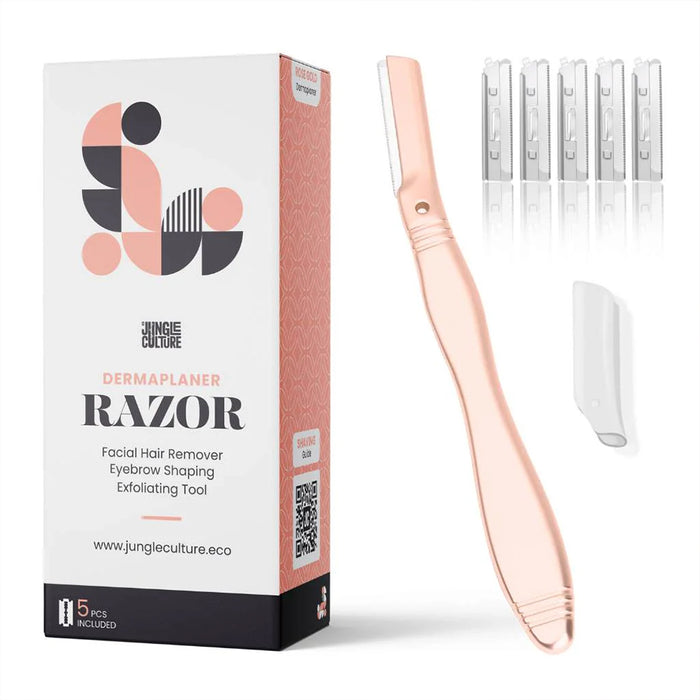 Jungle Culture Eyebrow Razor (Rose Gold) - Blades included