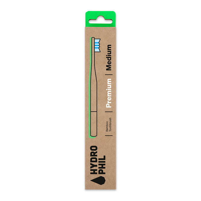 Hydrophil Adult - Biodegradable, Bamboo Toothbrush Premium - Medium