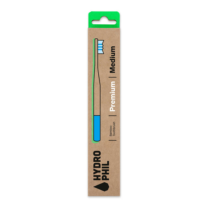 Hydrophil Adult - Biodegradable, Bamboo Toothbrush Premium - Medium