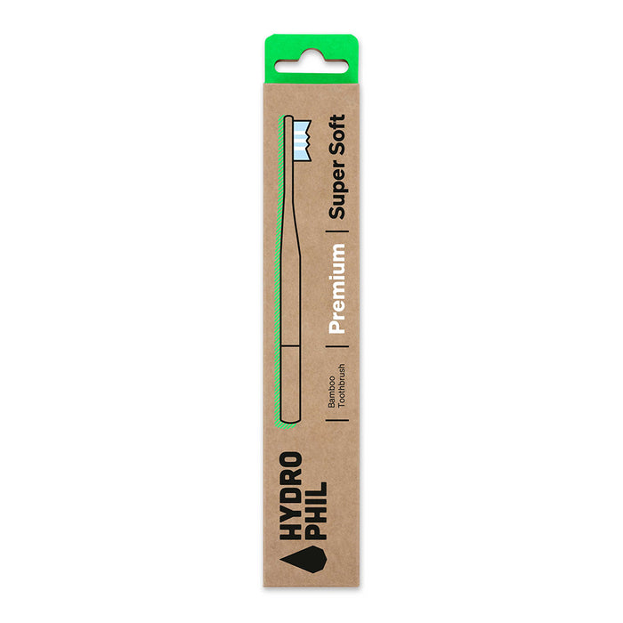 Hydrophil Adult - Biodegradable, Bamboo Toothbrush Premium - Super Soft