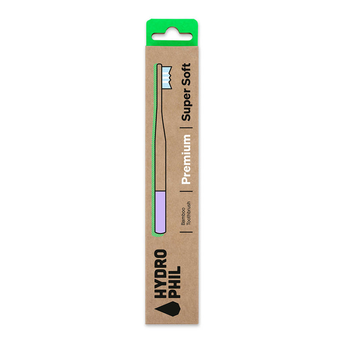 Hydrophil Adult - Biodegradable, Bamboo Toothbrush Premium - Super Soft
