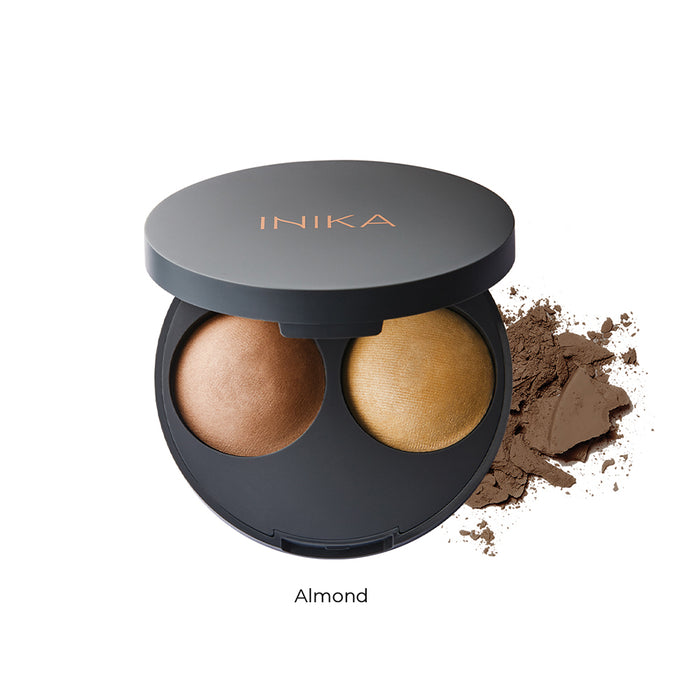 INIKA Organic Baked Contour Duo - Almond 5g