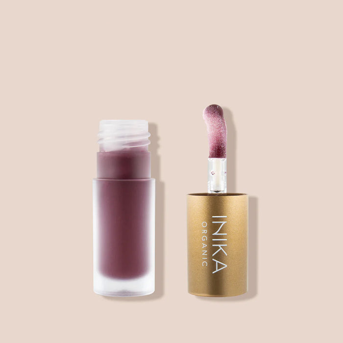 INIKA Organic Tinted Lip Oil - Collagen + Squalane - Mulberry