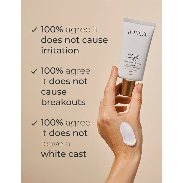 INIKA Organic Natural Sunscreen SPF50+ 50ml