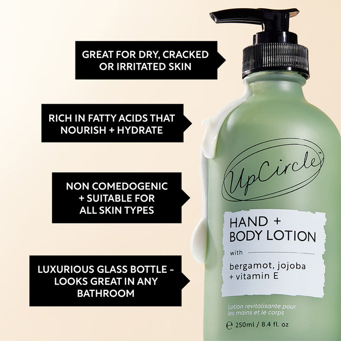 UpCircle Hand + Body Lotion with Bergamot + Vitamin E 250ml