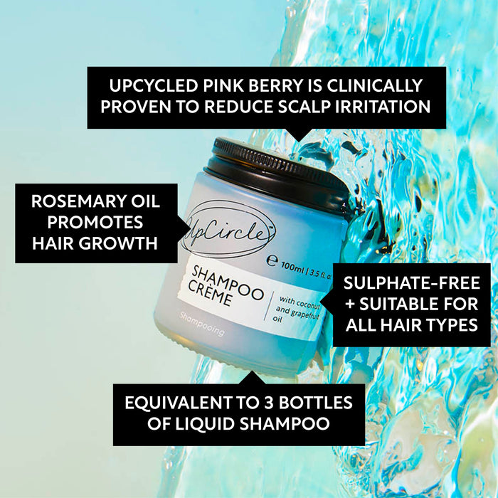 UpCircle Shampoo Crème with Coconut & Rosemary Oil 100ml