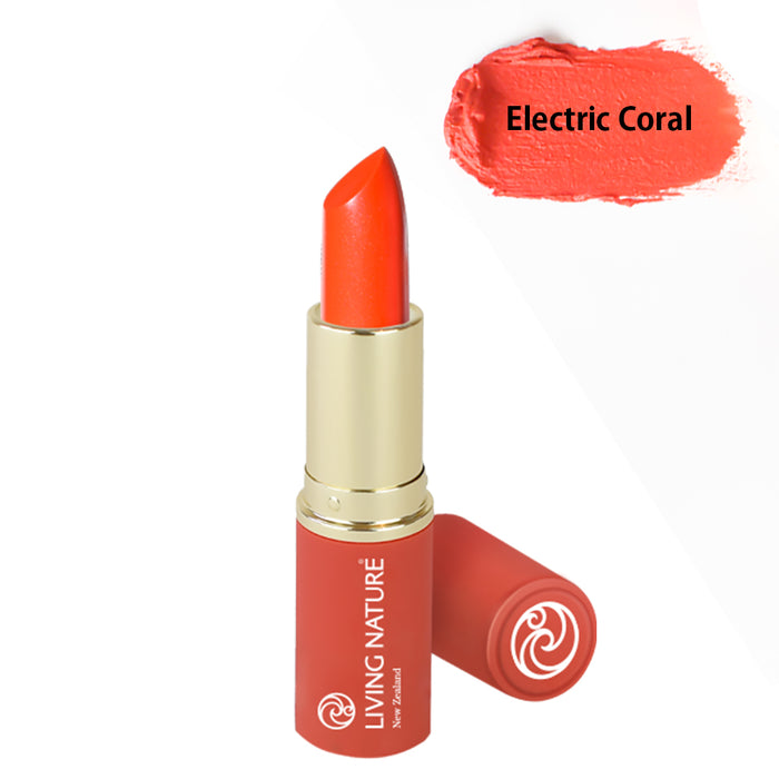 Living Nature Lipstick 15 Electric Coral 4g