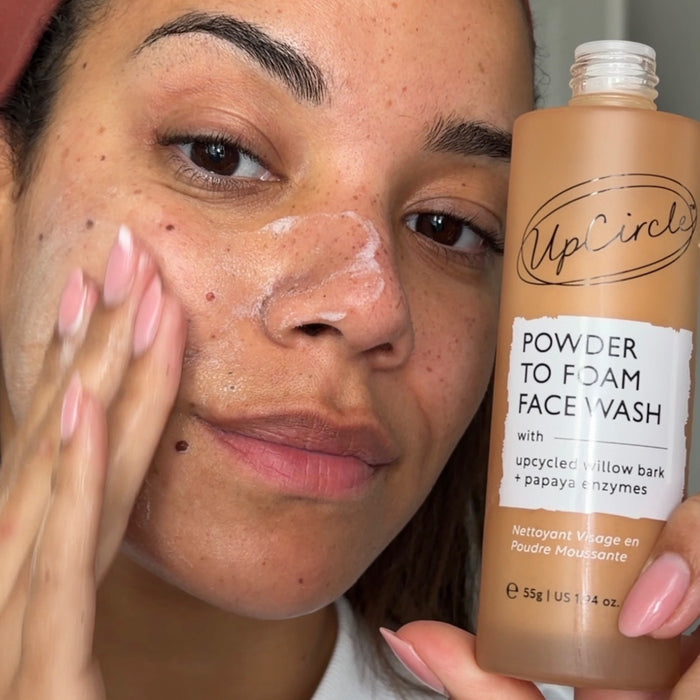 UpCircle Powder to Foam Face Wash with Willow Bark + Papaya Enzymes 55g