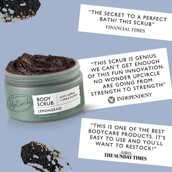UpCircle Lemongrass Body Scrub with Coffee + Shea Butter 220ml