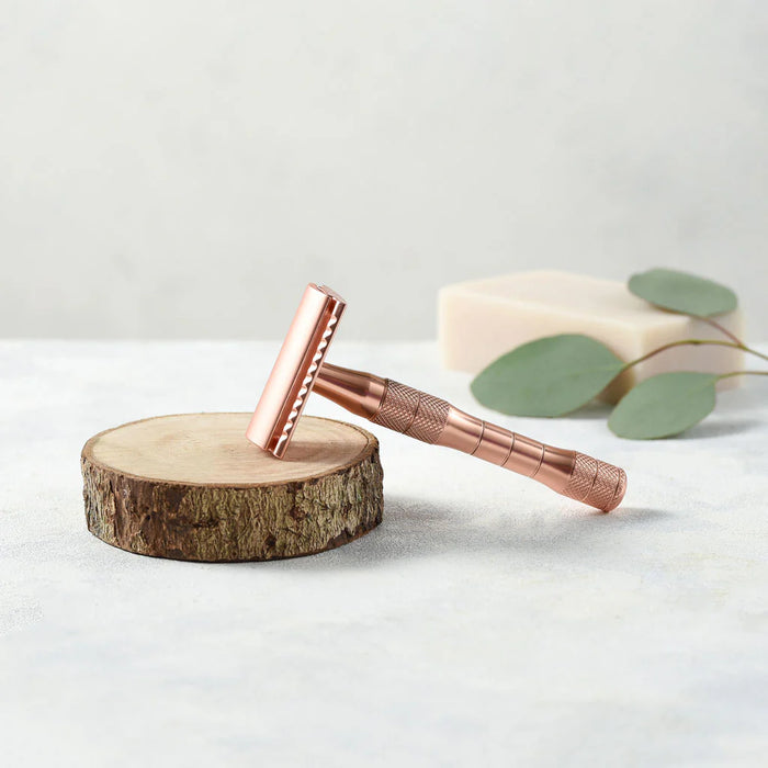 Jungle Culture Rose Gold Reusable Safety Razors - Blades included