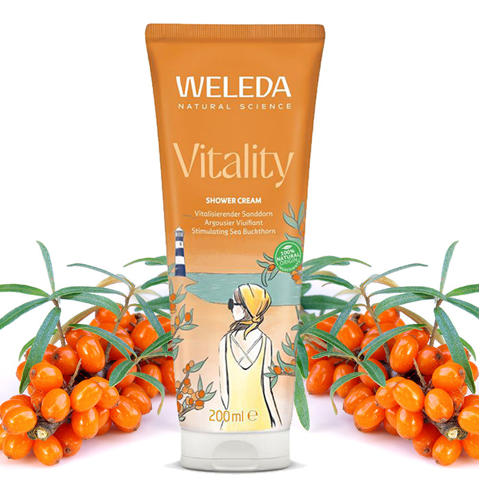 Weleda Vitality Sea Buckthorn Creamy Body Wash 200ml