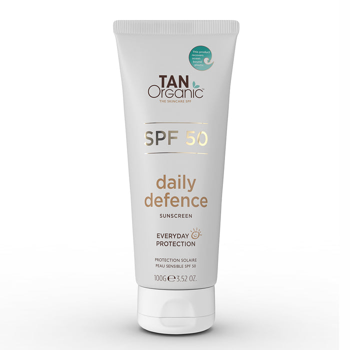 TanOrganic SPF 50 Daily Defence Mineral Sunscreen 100g