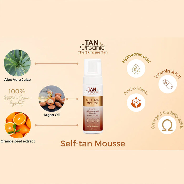 TanOrganic Self Tan Mousse 120ml