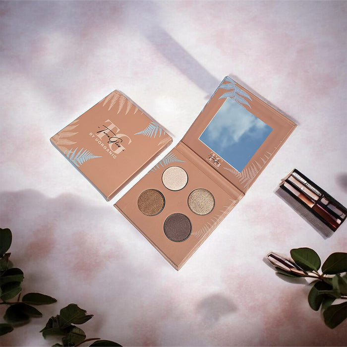 Terra Glow Quad Shimmering Eyeshadow Palette Nudy 6g