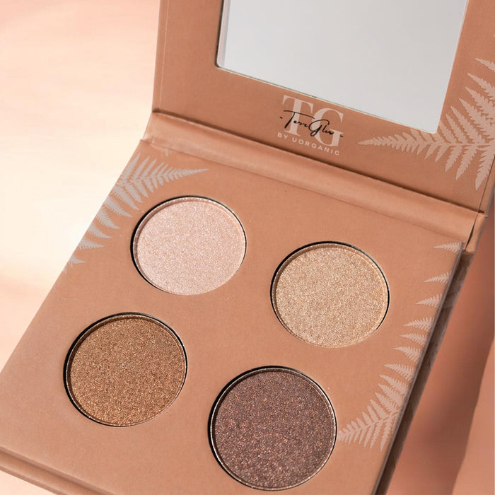 Terra Glow Quad Shimmering Eyeshadow Palette Nudy 6g