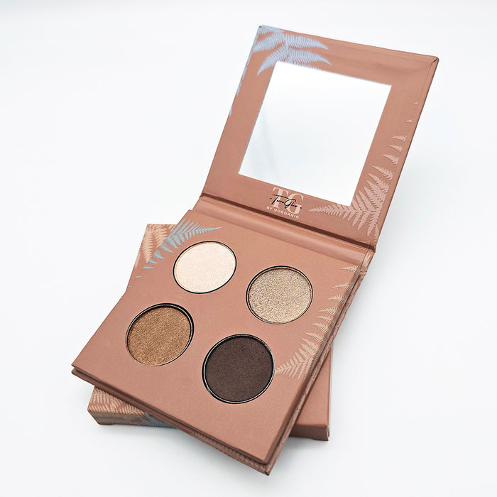 Terra Glow Quad Shimmering Eyeshadow Palette Nudy 6g
