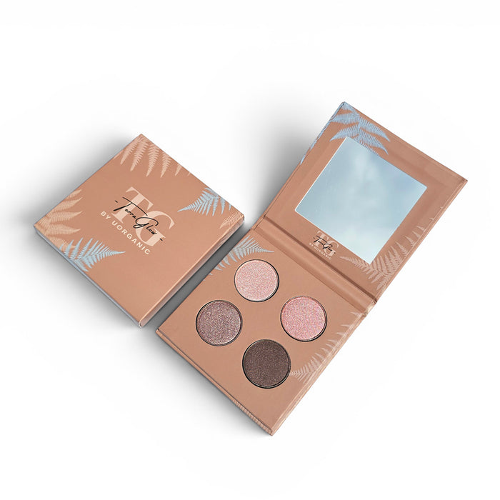 Terra Glow Quad Shimmering Eyeshadow Palette Rosy 6g
