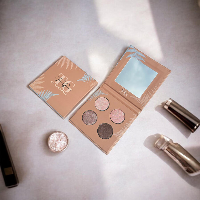 Terra Glow Quad Shimmering Eyeshadow Palette Rosy 6g