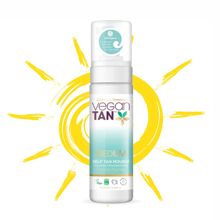 Vegan Tan Medium Self Tan Mousse 150ml