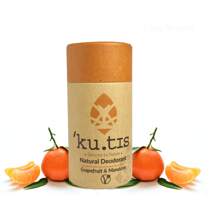 ku.tis Vegan Natural 100% Biodegradable Deodorant Grapefruit & Mandarin 55g