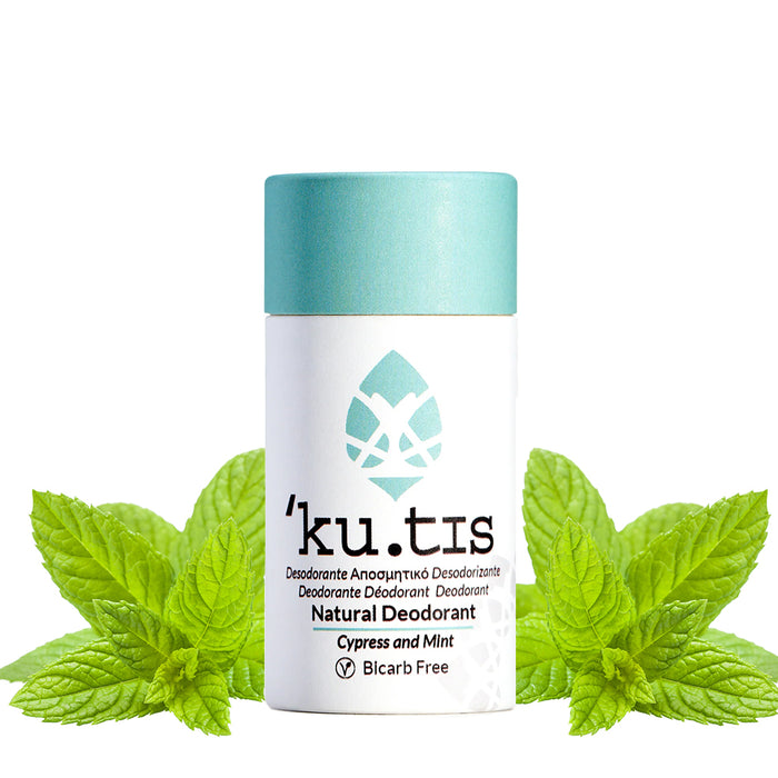 ku.tis Natural 100% Biodegradable Bicarb Free Deodorant Cypress & Mint 50g