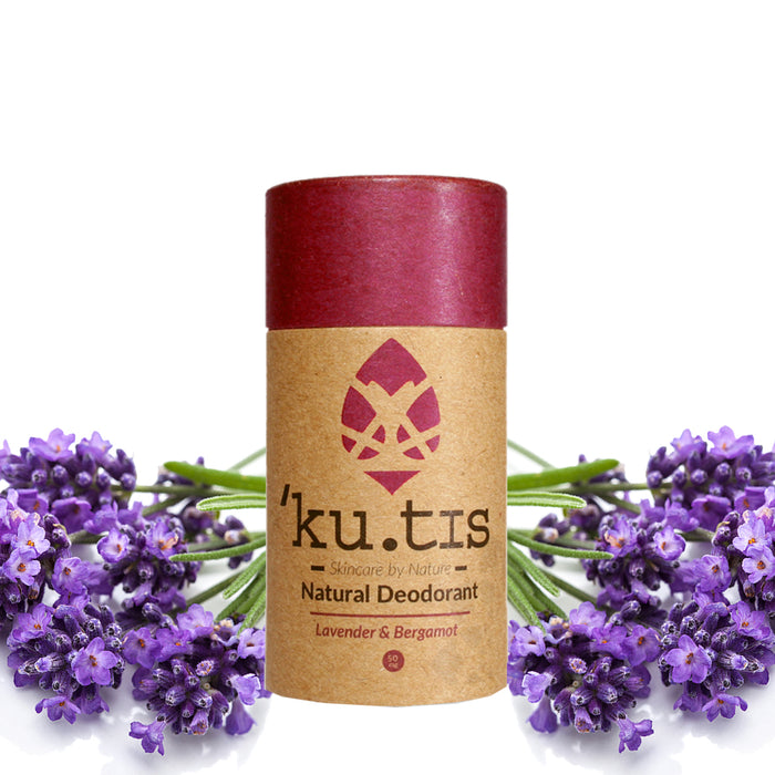 ku.tis Natural 100% Biodegradable Deodorant Lavender & Bergamot 55g
