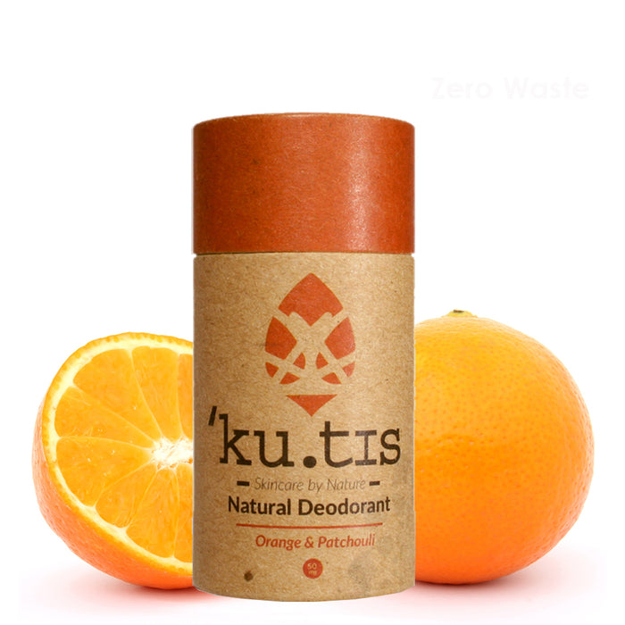 ku.tis Natural 100% Biodegradable Deodorant Orange & Patchouli 55g