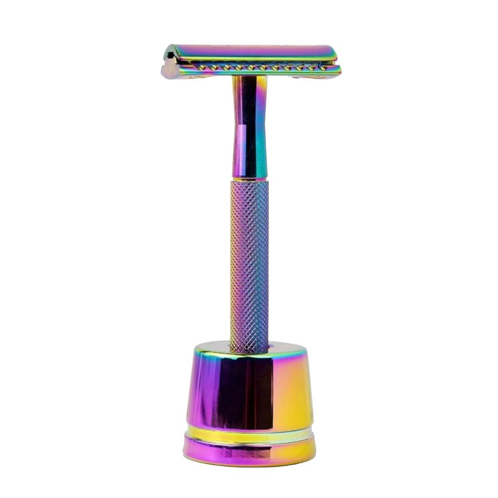 Pale Blue Razor Stand Jungle Culture Safety Razor Stand - Rainbow — UOrganic